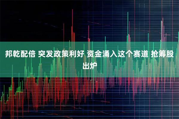 邦乾配倍 突发政策利好 资金涌入这个赛道 抢筹股出炉